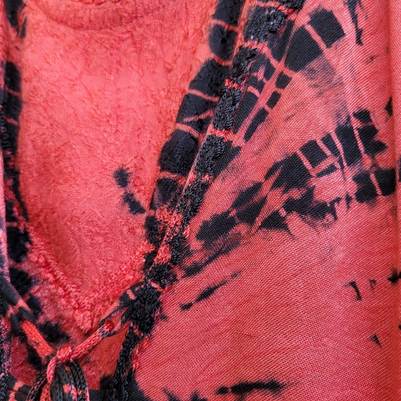 SAAKAS New Boho Waterfall Tie Die Dress - Picture 7 of 11